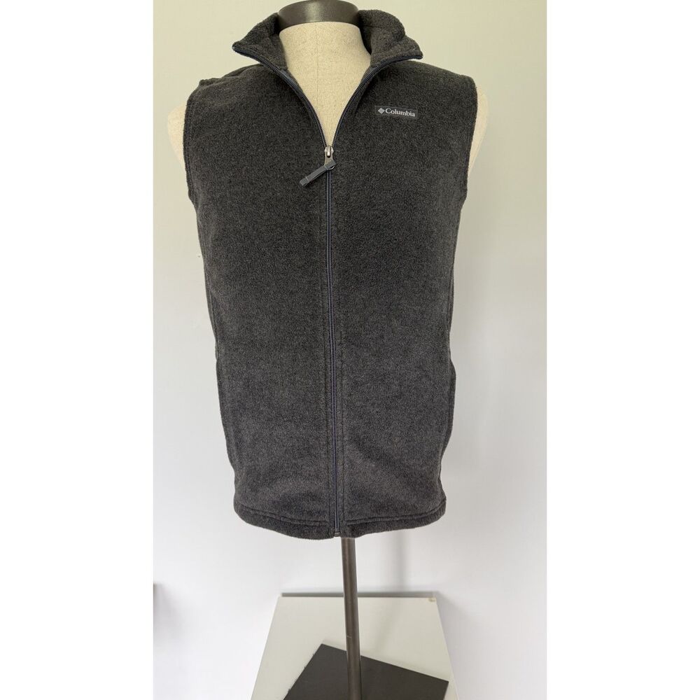Columbia Steens Mountain Fleece Vest Gray Boys XL 1620801